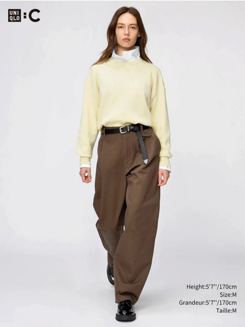 Uniqlo C Barrel Pants Brown Size XS